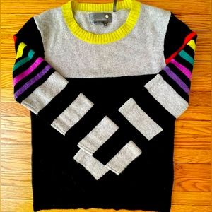 Anthropologie Striped Cashmere Sweater, XS